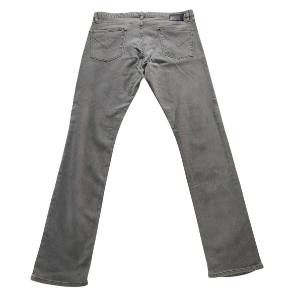 John Varvatos USA Bowery Slim Straight Grey Jeans Mens 36 Stretch Denim Pants - Picture 3 of 14
